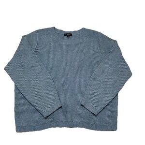 J. Crew Soft Blue Crew Neck Sweater